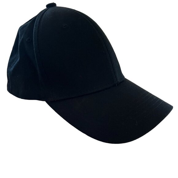 Plain Solid Hat Cap Womens Medium Fitted Black D Emblem Outdoor‎ Baseball… - Picture 4 of 8